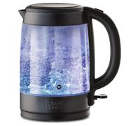 Russell Hobbs Illuminating Glass Kettle, Fast Boil, 1.7L, Matt Black - 27750