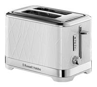 Russell Hobbs 2 Slice Structure Toaster, Contemporary Design, Lift & Look- White