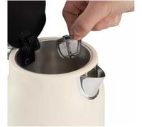 Russell Hobbs Electric Kettle [1.7L, 3000W] Hanley Jasmine (Stainless Steel, Vintage Design, Perfect Pour, Water Window, 360° Base, Cord Storage, Push-Button Lid, Energy Efficient) 28640