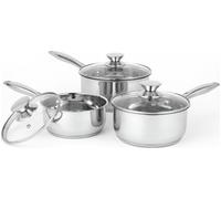 Russell Hobbs 3 Piece Stainless Steel Pan Set