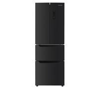 Russell Hobbs 320L French Door Fridge Freezer in Black Steel, Total No Frost, Automatic Defrost, Super Freeze Function, LED Display, and Adjustable feet, 186H x 60W x 69D cm, RH186FDFF602E1BS