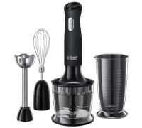 Russell Hobbs 3in1 Hand Blender, Electric Whisk & Chopper, Matte Black - 24702 [EEK: Compliant]