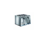 Russell Hobbs 4 Slice Buckingham Toaster with Fast toast technology - (Blue light strip indicates toasting, Independent & Extra wide slots, 2400W, Polished & Brushed Stainless Steel) 20750