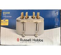 RUSSELL HOBBS 26771 BRONTE 4 SLICE TOASTER IN STONE