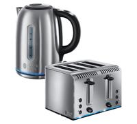 Russell Hobbs Buckingham 4 Slice Toaster & Kettle Set, Silver