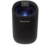 Russell Hobbs RHDH1061B 300ml/day, Black Dehumidifier with Auto Defrost for Home, Kitchen, Basement, Garage, Caravan, Bathroom, Lightweight, 15m2 Room Size, LED Lighting