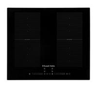 Russell Hobbs, Black, 60cm Induction Hob with Dual Flex Bridge, Multi-Slider Touch Control, 99 Minute Timer, 9-Stage Power Settings, Boost function, Pan Sensor