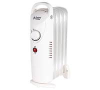 Russell Hobbs 650W Oil Filled Radiator, 5 Fin Portable Electric Heater - White, Adjustable Thermostat, Safety Cut-off, 10 m sq Room Size, RHOFR3001W, 2 Year Guarantee