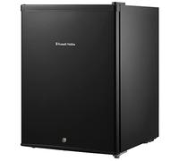 Russell Hobbs 65L Mini Fridge with Lock & Key RHTTF67B-LCK, Table top Lockable Fridge, Energy F & Ice Box, Black