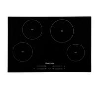 Russell Hobbs 77cm Induction Hob with 4 Cooking Zones, Slider Touch Control, 99-minute Timer, Boost Function, 9 Stage Power Levels, 7000W Power and Automatic Safety Off Switch in Black, RH77IH413B