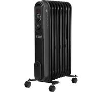 Russell Hobbs 9 Fin RHOFR9004B Oil Filled Radiator 2000W - Black, Black