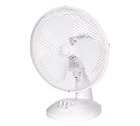 Russell Hobbs 9" Inch, Portable Desk Fan, 2 Speeds, Wide-Angled Oscillation, Quiet Operation, Perfect for Bedroom or Office, White - RHPDF0921