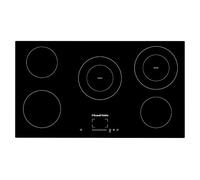 Russell Hobbs, 90cm Electric Hob, Black, 5 Cooking Zones, 2 Dual-Cooking Spaces, 99-Minute Timer, 9-Stage Power Settings, Residual Heat Indicator, Auto Switch Off, Child Lock, Touch Control,RH90EH7013