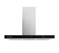 Russell Hobbs 90cm Island Cooker Hood in Stainless Steel with 3 Speed Settings, 3x Washable Aluminium Filters, Extraction or Recirculation, Boost Function, LED Lights A++ Energy Rating, RHICH904SS