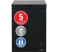 Russell Hobbs 99L Chest Freezer Black Compact Garage Ready Appliance UK Energy [EEK: F]