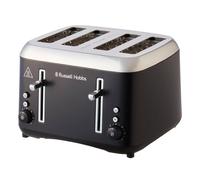 Russell Hobbs 4 Slice Toaster (Extra wide slots, Highlift feature, Independent browning controls, Defrost & reheat function, Stainless steel, Removable crumb Tray) Addison Matte black, 27740