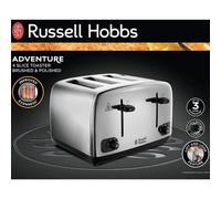 Russell Hobbs Adventure 24090 4 Slice Toaster - Stainless Steel