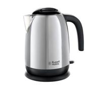 Russell Hobbs Adventure Silver Polished Steel Kettle with Open Handle 23911