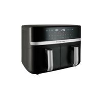 Russell Hobbs Air Fryer Rapid Air XXL (2 compartments with 4.5 or 9L total, Compact, Quiet, 9-in-1) Oil-free Fryer (Economy, Touch, Grill, Roast and More, Washable Non-Stick Parts) 27681-56