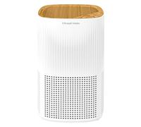 Russell Hobbs Air Purifier for Bedroom Home 100m ³/h CADR, 99.95% Carbon Filter Captures Bacteria, Allergies Odour, Dust, LED Display, Clean Air Mini Aroma White Scandi Wood Effect RHAP1032WDW