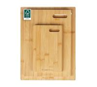 Russell Hobbs 3-Piece Bamboo Chopping Boards - FSC® Certified 25, 36 & 40 cm Oil-Finished Boards, Durable for Preparing & Serving, for Carving Meat, Cutting Vegetables, Cheeses & Bread
