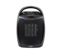 Russell Hobbs RHFH1006B Black 1.5kW Portable Upright Ceramic Fan Heater with 2 Heat Settings & Overheat Protection, 15m2 Room Size, 2 Year Guaran