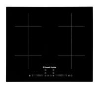 Russell Hobbs, Black, 60cm Induction Hob with Dual Flex Bridge, Multi-Slider Touch Control, 99 Minute Timer, 9-Stage Power Settings, Boost function, Pan Sensor