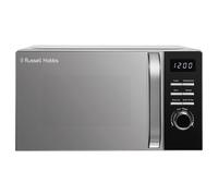 Russell Hobbs Black Digital Microwave 20 Litre 800W Solo Digital with 5 Power Levels, Defrost Function & Easy Clean, 60 Minute Timer, 8 Auto-Cook