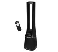 Russell Hobbs Bladeless Quiet Tower fan with Remote Control,107cm Tall, 10 Speed Settings, 12 Hour Adjustable Timer, Oscillating Function, 22W, Black, 2 Years Guarantee RHBLDL12B