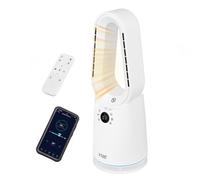 Russell Hobbs Bladeless Heat and Cool Fan, Smart Wi-Fi Enabled, 2000W, White, 9 Speeds, 4 Modes, 80° Oscillation, RHCBLDL3IN1-SMT