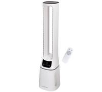 Russell Hobbs Bladeless Quiet Tower fan with Remote Control,107cm Tall, 10 Speed Settings, 12 Hour Adjustable Timer, Oscillating Function, 22W, White, 2 Years Guarantee RHBLDL12