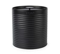 Russell Hobbs RH03269EU7 Ribbed Bread Bin - Metal Bread Box, Large Kitchen Canister, Countertop Storage/Organisation, Durable Powder-Coated Steel, Pull Top Lid, Easy to Clean, Ribbed Design, Black