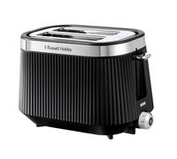 Russell Hobbs 2 Slice Toaster [980W, Frozen/Cancel/Reheat function with Indicator light] Brontë (Extra wide slots, 6 Browning levels, Lift & Look function, Lift high feature) Matte Black - 26760