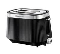 Russell Hobbs 2 Slice Toaster [980W, Frozen/Cancel/Reheat function with Indicator light] Brontë (Extra wide slots, 6 Browning levels, Lift & Look function, Lift high feature) Matte Black - 26760