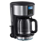 Russell Hobbs Buckingham Filter Coffee Machine, 1.25L Carafe, 10 Cups | Brews 1-4 cup batches with fast brewing, 24hr timer, 40min keep warm, pause & pour, washable filter, auto clean, 1000W