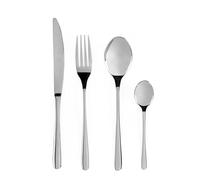 Russell Hobbs Capri 16 Piece Cutlery Set - 18/10 Stainless Steel, 4 Place Settings, Fork, Knife, Spoon, Teaspoon, Flatware, Tableware Silverware Set, Dishwasher Safe, Mirror Polished