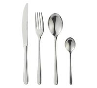 Russell Hobbs Capri 32 Piece Cutlery Set - 18/10 Stainless Steel, 8 Place Settings, Fork, Knife, Spoon, Teaspoon, Flatware, Tableware Silverware Set, Dishwasher Safe, Mirror Polished