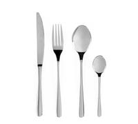 Russell Hobbs Capri Cutlery Set, 16 Piece, 18/10 Stainless Steel | 4 Place Settings, Mirror-Polished Finish, Ergonomic Handles, Dishwasher Safe, Includes Knives Forks Tablespoons Teaspoons