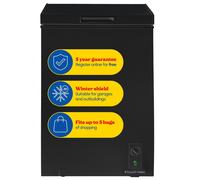 Russell Hobbs Chest Freezer 99L Freestanding Black, 5 Year Guarantee RH99CF0E1B [EEK: E]