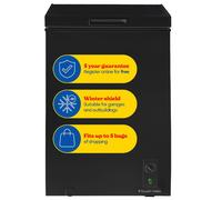 Russell Hobbs Chest Freezer 99L Suitable For Garages, Outbuildings Rh99Cf0E1 In Black Black One Size