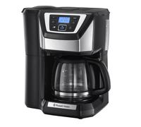 Russell Hobbs Chester Grind & Brew Filter Coffee Machine, Bean to cup, Quiet brew technology, 1.5L Carafe/12 cups, 4-12 Cup brewing option, 24hr time
