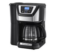 Russell Hobbs Chester Grind & Brew Filter Coffee Machine, Fast Heat Up, 1.5L, Black & Silver - 22000