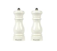 Russell Hobbs Classic Cream Salt & Pepper Mills, 17.1 cm Cream Seasoning Grinder, Adjustable Fine to Coarse Ceramic Mechanism, Manual Seasoning Mills for Everyday Dining