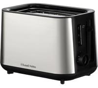 Russell Hobbs Toaster 2 Slice (Extra Wide slots, 6 Browning levels, High-Lift, Frozen, Reheat & Cancel function, Lift & Look, Removable crumb tray, Brushed stainless steel) Classics 27390