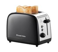 Russell Hobbs Classics 2 Slice Toaster, Extra Long Slots, Black Stainless Steel - 26550