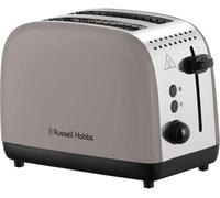 Russell Hobbs 2 Slice Toaster, Toasters, Bread Toaster [Fast Toasting, Frozen/Cancel/Reheat Functions with Lift & Look] Classics Mocha (Longer slots, High lift lever, Crumb tray, Cord storage) 26931
