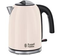 Russell Hobbs Electric Kettle [1.7L, 3000W, Stainless Steel] Classics Jasmine (removable Anti-scale filter, 360° base, Boil just Enough, Perfect pour spout, external water level indicator) 28510