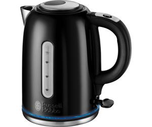 Russell Hobbs Classics Quiet Boil Kettle, Rapid Boil, 1.7L, Black - 20462