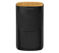 Russell Hobbs Air Purifier for Bedroom Home 100m ³/h CADR, 99.95% Carbon Filter Captures Bacteria, Allergies Odour, Dust, LED Display, Clean Air Mini Aroma Black Scandi Wood Effect RHAP1032WDB