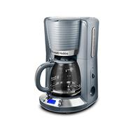 Russell Hobbs Coffee Maker Filter [Programmable, WhirlTech Technology for Optimal Extraction & Flavouring] Inspire Grey (Glass Jug 1.25L, 10 Cups, Measuring Spoon) Coffee Machine 24393-56